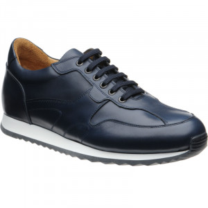Herring Goodwood rubber-soled trainers in Navy Calf 