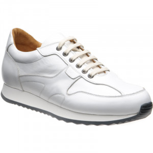 Herring Goodwood rubber-soled trainers in White Calf 