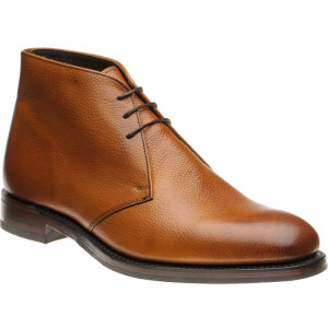 Herring Gosforth II rubber-soled hybrid-soled Chukka boots in Tan Grain 