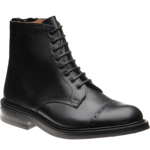 Herring Gregory Horween rubber-soled boots in Black Chromexcel 
