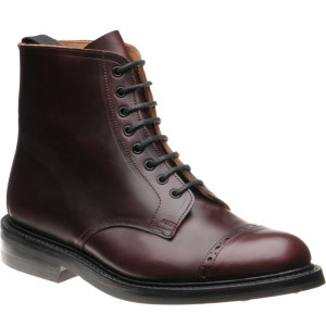 Herring Gregory Horween rubber-soled boots in Burgundy Chromexcel 