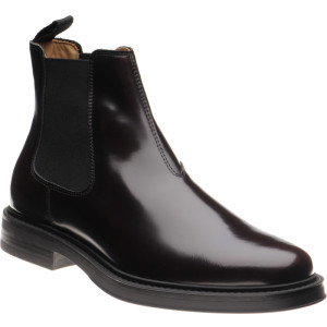 Herring Guards rubber-soled Chelsea boots in Burgundy Polished 