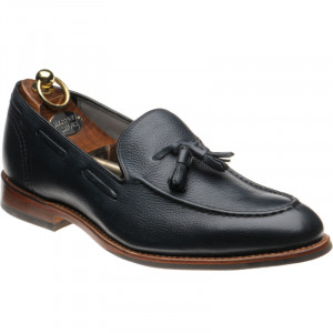 Herring Guildford hybrid-soled tasselled loafers in Navy Grain 