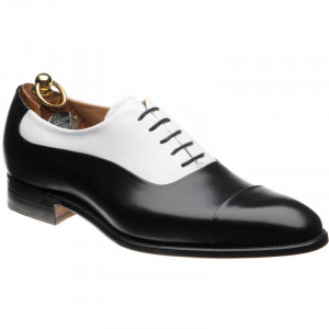 Herring Gusbourne two-tone Oxfords in Black and White Calf Loafers Brogues