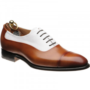 Herring Gusbourne two-tone Oxfords in Brown and White Calf Loafers Brogues