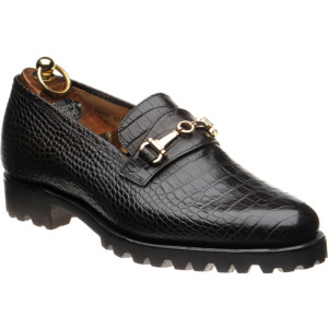 Herring Hallstatt rubber-soled loafers in Dark Brown Croc 
