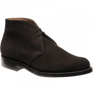 Herring Herald rubber-soled Chukka boots in Bitter Choc Suede 