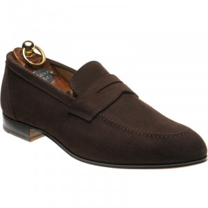 Herring Ibstock II hybrid-soled loafers in Dark Brown Suede 