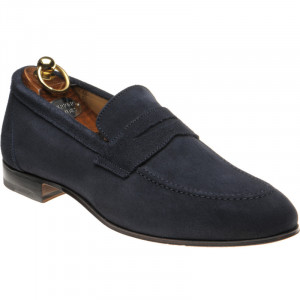 Herring Ibstock II hybrid-soled loafers in Navy Suede 