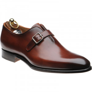Herring Lawrence monk shoes in Rosewood Calf 