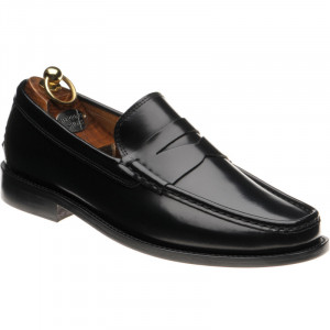 Herring Lucca II hybrid-soled loafers in Black Polished 