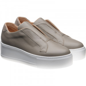 Herring Lugano ladies rubber-soled trainers in Stone Grain 