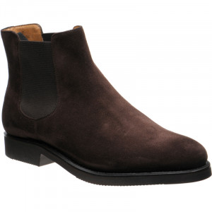 Herring Mantua rubber-soled Chelsea boots in Brown Suede 