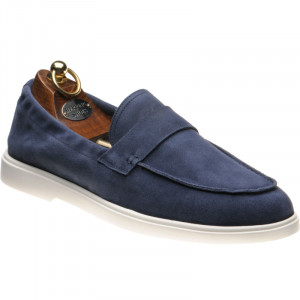 Herring Matira rubber-soled loafers in Blue Suede 