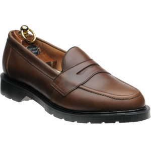 Herring Moulton rubber-soled loafers in Chestnut Calf 