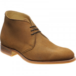 Herring Orkney R rubber-soled Chukka boots in Tan Waxy Suede 