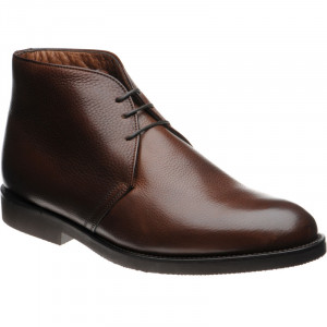 Herring Oslo (Warm Lined) rubber-soled Chukka boots in Brown Calf 