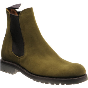 Herring Parrett rubber-soled Chelsea boots in Green Suede 