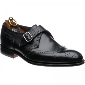 Herring Philip II monk shoes in Black Calf 
