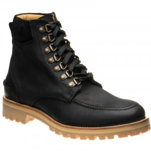 Herring Pico rubber-soled boots in Black Waxy 