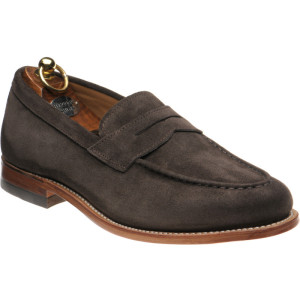 Herring Riverford loafers in Brown Suede 