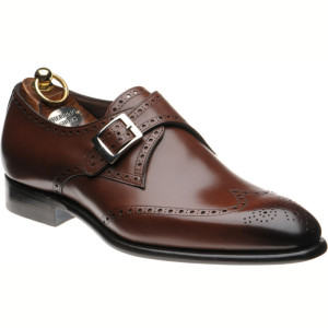 Herring Roche monk shoes in Dark Brown Calf 