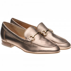 Herring Scarlette ladies rubber-soled loafers in Gold 