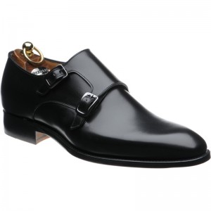 Herring Shakespeare double monk shoes in Black Calf 