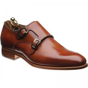 Herring Shakespeare double monk shoes in Tan Calf 