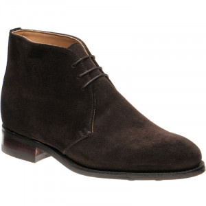 Herring Shalford rubber-soled Chukka boots in Brown Suede 