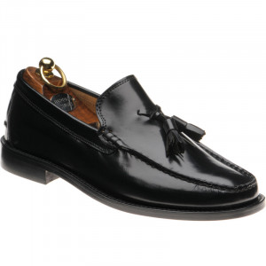 Herring Sienna II hybrid-soled tasselled loafers in Black Polished 