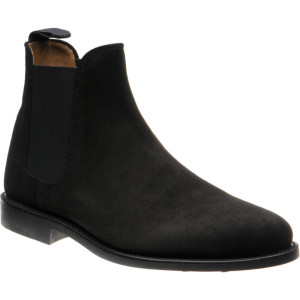 Herring Sittaford Rubber rubber-soled Chelsea boots in Black Suede 