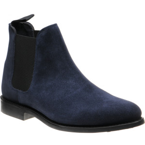 Herring Sittaford Rubber rubber-soled Chelsea boots in Blue Suede 