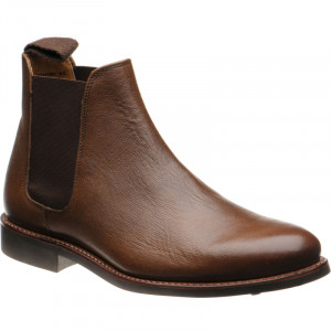 Herring Sittaford Rubber rubber-soled Chelsea boots in Brown Grain 