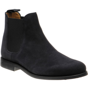 Herring Sittaford Rubber rubber-soled Chelsea boots in Dark Navy Suede Black Welt 