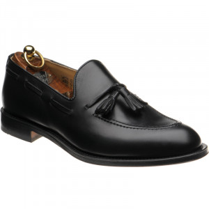 Herring St Davids tasselled loafers in Black Calf 