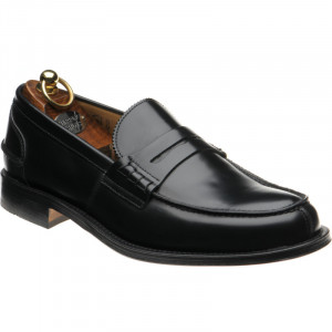 Herring St George loafers in Black Polished 