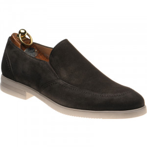 Herring St Jean rubber-soled loafers in Dark Brown Suede 