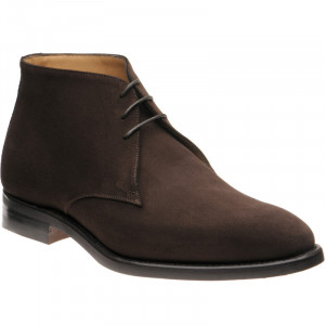 Herring Stancombe Chukka boots in Dark Brown Suede 