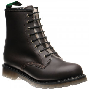 Herring Stanwick rubber-soled boots in Brown Waxy Calf 