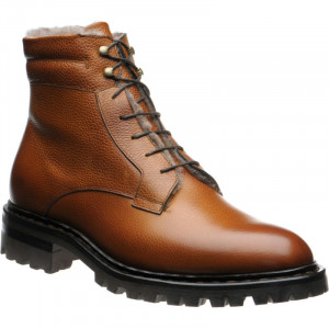 Herring Stavanger rubber-soled boots in Tan Grain 