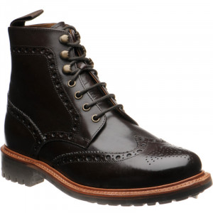 Herring Steeperton II rubber-soled boots in Dark Brown Calf 