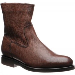 Herring Stockholm (Warm Lined) rubber-soled boots in Brown Grain 