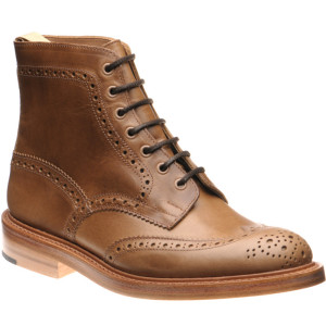 Herring Stow Horween brogue boots in Natural Chromexcel 