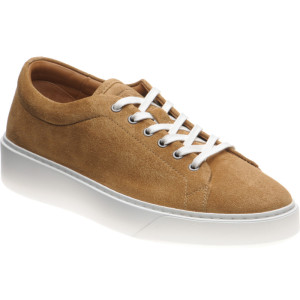 Herring Strike II Suede rubber-soled trainers in Camel Suede 