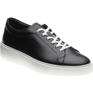Herring Strike II rubber-soled trainers in Black Calf 