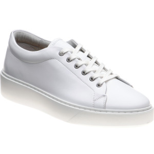 Herring Strike II rubber-soled trainers in White Calf 