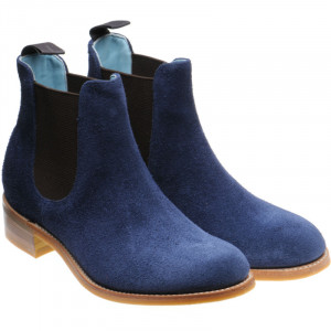 Herring Tamara ladies rubber-soled Chelsea boots in Navy Suede 