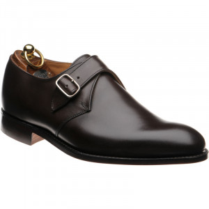 Herring Tay monk shoes in Dark Brown Calf 