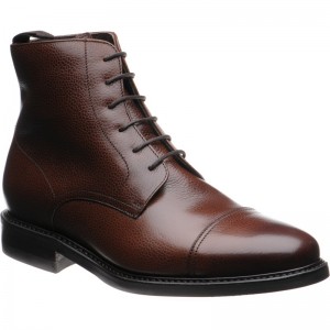 Herring Tregony (Warm Lined) rubber-soled boots in Brown Grain 